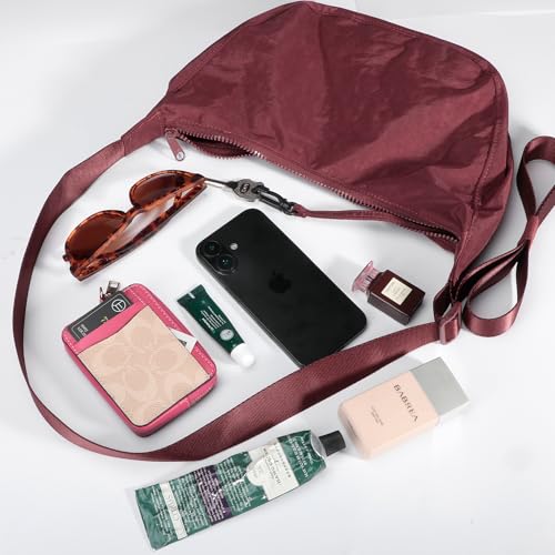Image of Medium Nylon Crossbody Crescent Bag: Slouchy Style Shoulder Casual with Adjustable Strap