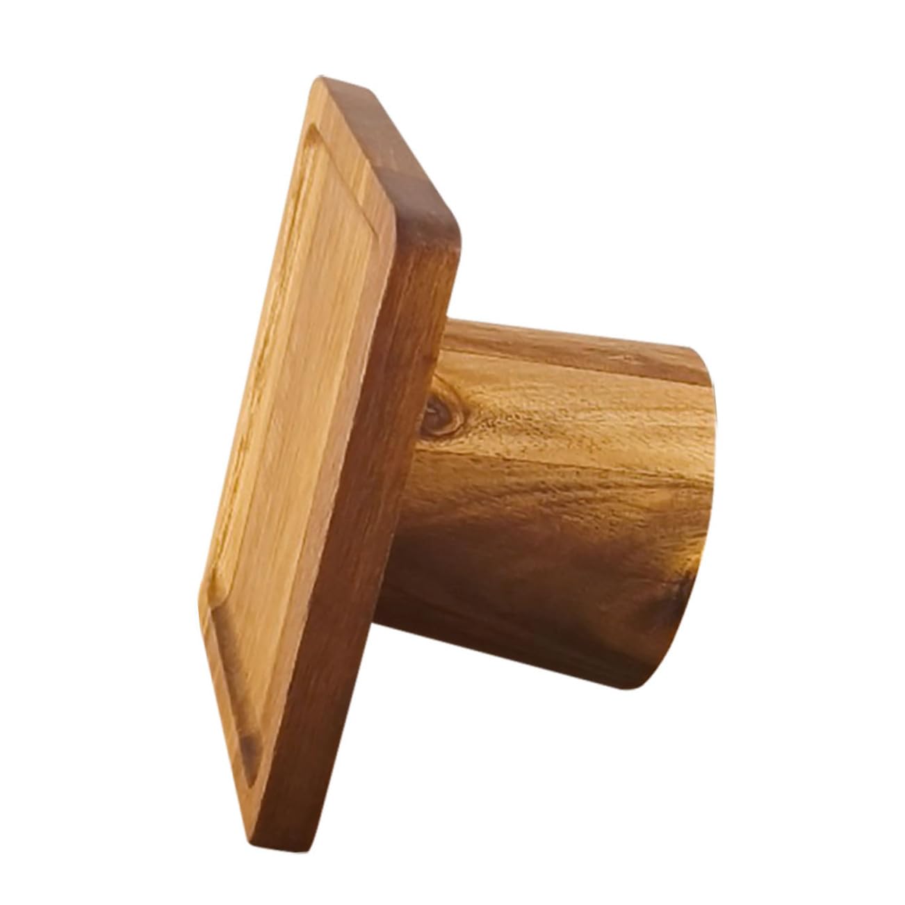Soporte de Pastel de Madera con Pedestal para Repostería Bandeja para Servir Postres y Frutas Plato Cuadrado para Eventos y Cocina para Pastelería y Banquetes