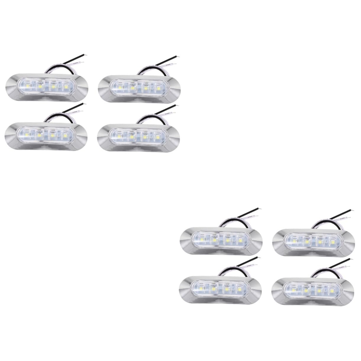 Gatuida 2 Set Di Di Posizione Laterali A Led Per Camioncino 10-30 V Basso Consumo Energetico Robuste Per La Sicurezza Notturna 4 Pezzi * 2