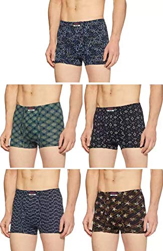 Men's Cotton Trunks (Pack of 5) (VEdixcyscottprintpc5 95_Color May Vary_95 Cms)-image-8