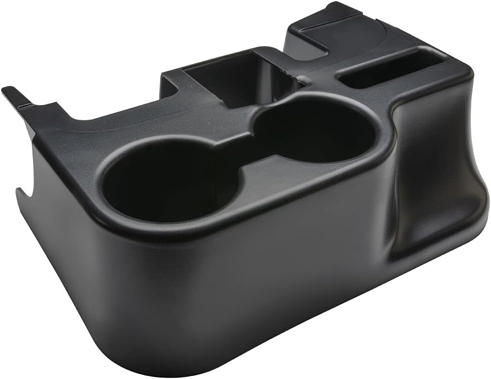 GlowShift Cup Holder Add-On Center Console Attachment Compatible with Dodge Ram 1500 2500 3500 Cummins 2003-2012 - ABS Plastic - Easy Installation - No Factory Modifications Required