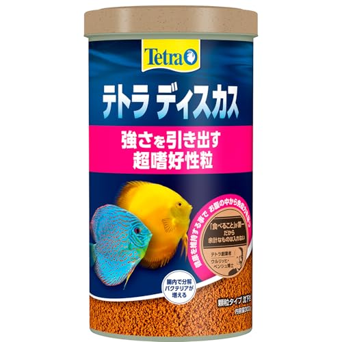 テトラ(Tetra) ディスカス 300G 熱帯魚の餌 善玉菌の増殖を助けて 糞を分解 ニオイも汚れも抑えるフード 天然原料のみ使用の安心フード 着色料 保存料 不使用 水をキレイに保つ 食いつき特化 おかわり給餌