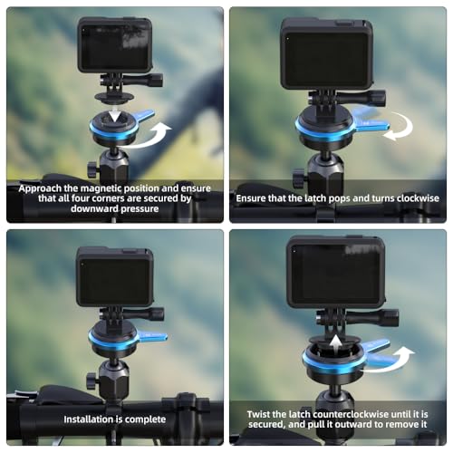 Support de fixation guidon pour caméras GoPro Hero et DJI Action