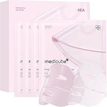 Medicube PDRN Pink Collagen Gel Mask 4 Pack Night Care Jelly Mask Pack of 4 - Resilient Salmon Long Lasting Moisture Plump Skin
