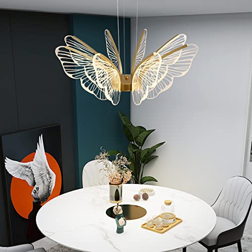 Lustre LED papillon à intensité douce pour éclairage de chambre luxe - 7