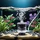 EXLECO Schwammfilter Aquarium mit Schlauch für 30-60 L Fisch Tank, Klein Aquarien Innenfilter, Mini Aquariumfilter, Filtermaterial - Luftheber Schwamm Filter Luftstein Filterbällen (Keine Luftpumpe)