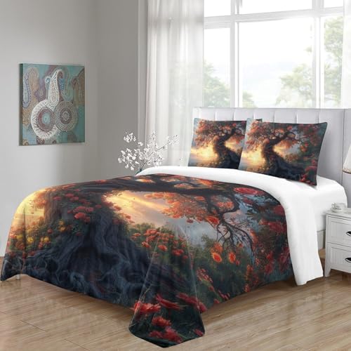 Parure Arbre de Vie microfibre super douce 3 pièces Super King