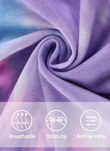 Toddler Baby Girls Tie Dye Hoodie Sets - Valentines Daddy's Little Girl Outfits Kids Sweatsuit Pants Clothes Set4