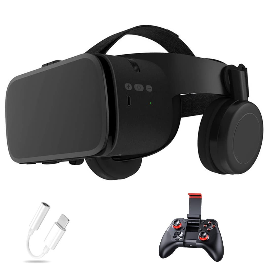 Occhiali VR, Visore Realtà Virtuale, Cuffie 3D VR Compatibile con Tutti Gli, Lente Regolabile per Film e Giochi 3D, per iPhone 13 Pro Max/13 Pro/13/12/11, per Samsung Galaxy S21, Huawei, Xiaomi