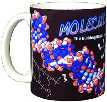Molecules 11 Ounce Ceramic Coffee Mug WC518M