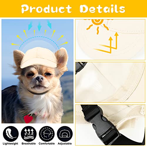 Yikeyo Dog Baseball Cap Yikeyo Dog Hat For Small Medium Dogs For Sun Dog Sun Hats With Ear Holes thumb #1