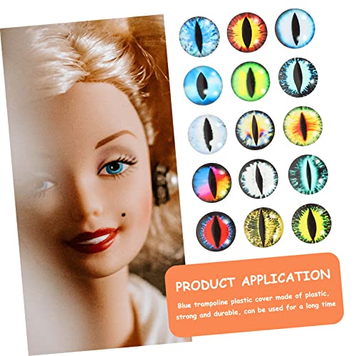 SEWOART 100 Unidades tapa-olho de vidro decoração de bolas de olho decoração de halloween joias brin