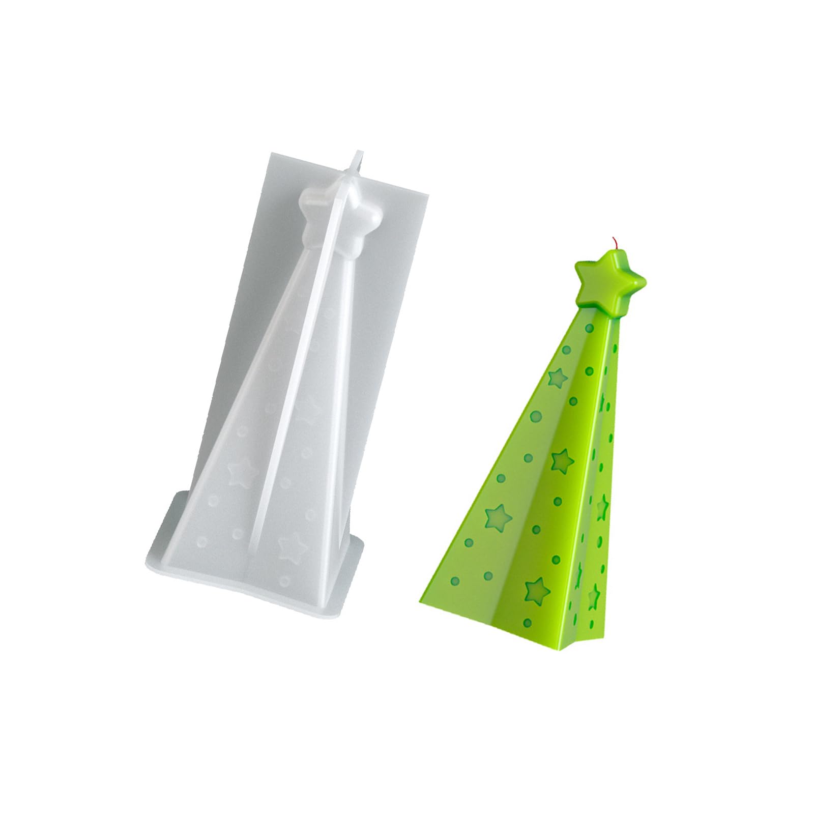 Nucelit Flexible Making Easy Demold Silicone Christmas Tree Aromatherapies Practical Jewelry Making Supplies Holiday Decoration Supplies