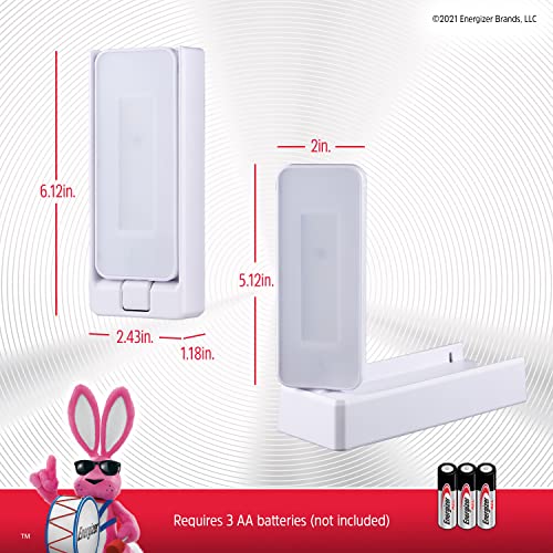Image of Energizer Swivel LED Touch Light, Battery Operated, 35 Lumens, Wireless LED Closet Light, Ideal for Under Cabinet, Closet, Hallway, Work Bench, Washroom, Pantry and Laundry Room, White, 38362