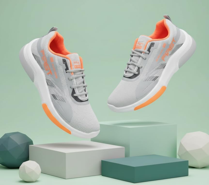Image of HotStyle Trendy and Stylish Running Shoes for Men, Lightweight Training Shoes for Gym (BBB FIR-W)