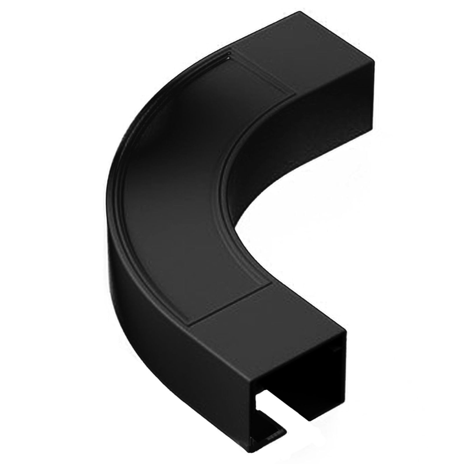 Ceiling Curtain Track, Curtain Track Ceiling Mount 2.6MM Thickened Curtain Track Hospital Aluminum Alloy Silent Ceiling Track For Curtains Room Divider Ceiling Track(Black,Turning device)