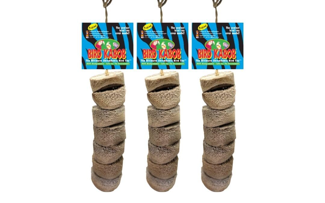 Wesco Pet Original Bird Kabob Shreddable Bird Toy (3 Pack)