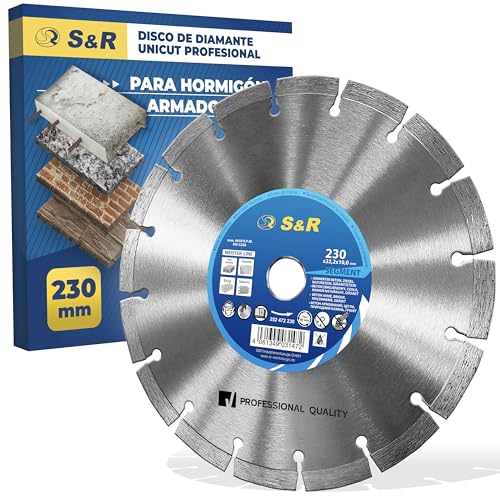 S&R Disco Diamante 230 mm para Hormigón y Piedra
