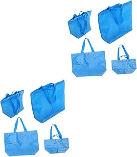 8 Peças Sacolas De Plástico Tecidas À Mão Para Mulheres Sacola De Plástico Grande Sacola De Lanche Reutilizável Sacola De Compras Reutilizável Sobre O Ombro Bolsas Para Mulheres