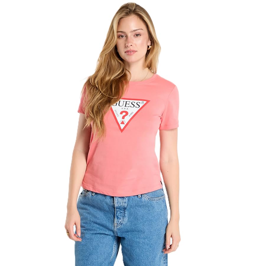 GUESS T-shirt femme W1YIBI3Z14 couleur A60R, Revival Rose, Medium