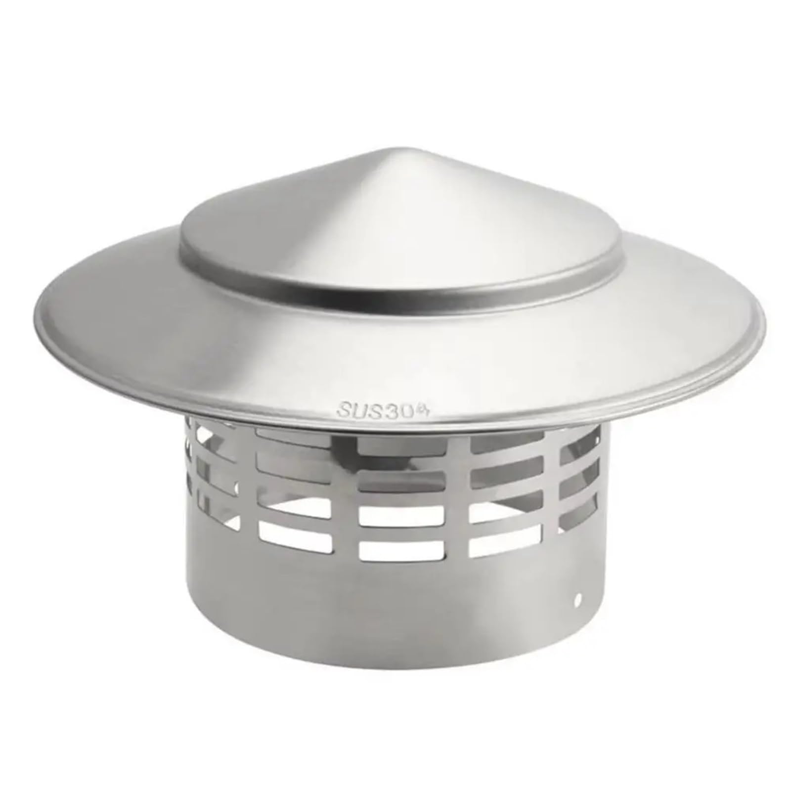 Sombrerete Chimenea Tapas for chimenea de 75-200mm, acero inoxidable, tubo escape humo en forma paraguas, tapa for lluvia, resistente a la intemperie(Inner dia 200mm)
