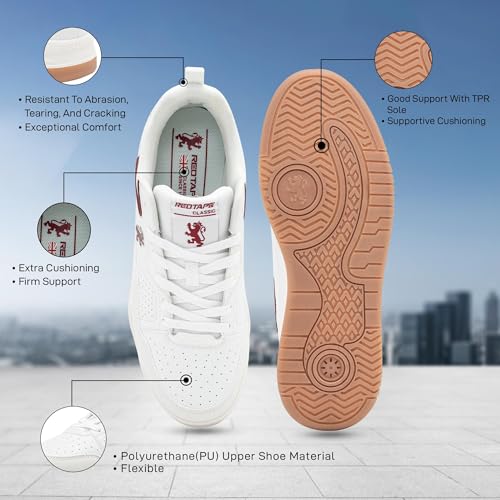 Image of Red Tape Casual Sneaker Shoes for Men | Classic Rounded Toe, Soothing Insole & Impact-Resistant Comfort