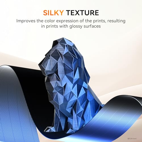 Image of TECBEARS Silk PLA Filament Dual Color, Shiny 3D Printer Filament 1.75mm, Dimensional Accuracy + /- 0.02mm, 1kg Spool(2.2lbs) Fits for Most FDM 3D Printers(Black Blue)