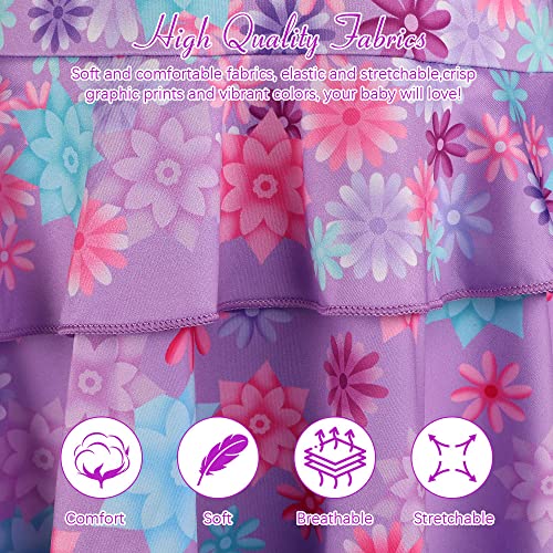 URAQT Isabella Jurk, Isabella Mirabel cosplay Kostuum met Tas, Magische Familie Mirabel Isabela Prinsessenjurken Zomerjurk met Ruches Princess Fancy Dress up voor Bruiloft, Halloween, Kerstmis, Carnaval, Feest, Maskerade, Cadeau - Image 6