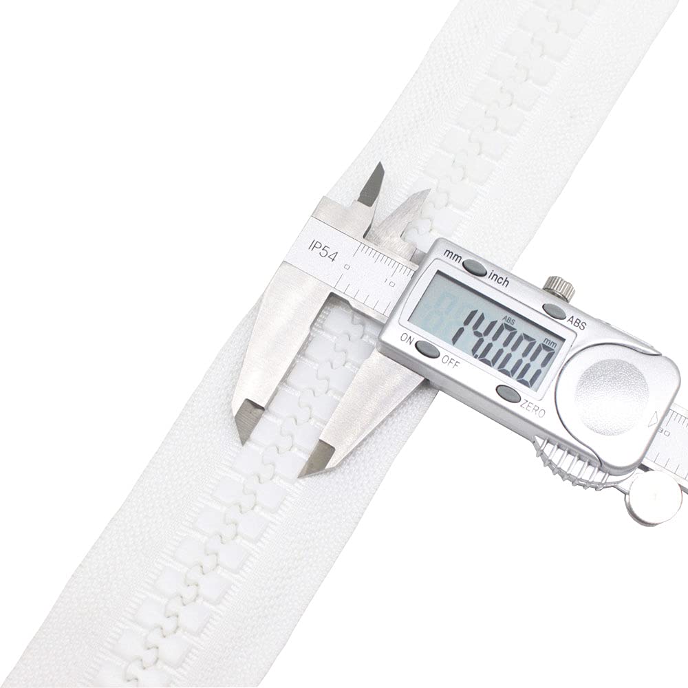 Chiusura Lampo Divisibile #20 - 200cm Per Cappotti E Tende | Bianco