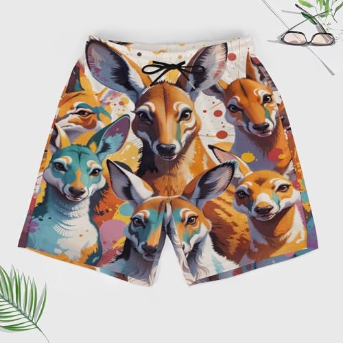 Men's Sharks Swim Trunks Hawaiian Bathing Mesh Lining Suit Swimsuits Beach Shorts with Pockets Lightweight4