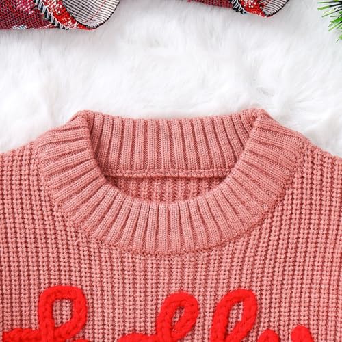 Boys Girls Fall Winter Christmas Embroidered Sweater Toddler Hoodie Sweatshirt4