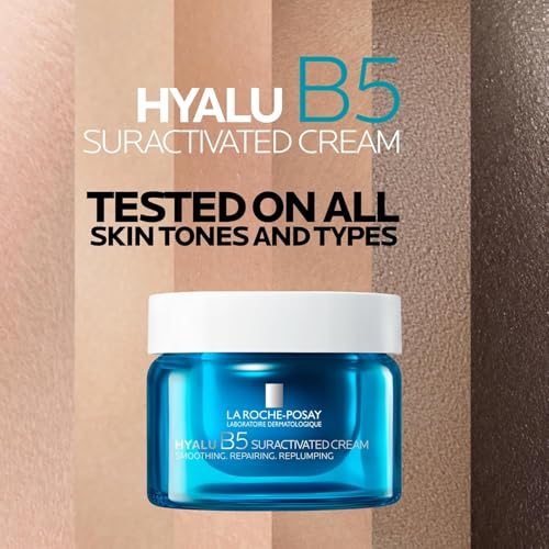 Image of La Roche-Posay Hyalu B5 Suractivated Anti-Aging Face & Neck Cream, Firming Face Moisturizer With 3 Types of Hyaluronic Acid for All Skin Types, 72hr Hydration + Anti-Wrinkle, 1.7 fl oz