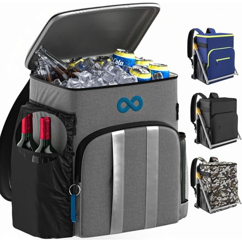 Insulated Backpack Cooler, 54 Can Capacity, Leakproof Liner, Soft Cooler Backpack, Beach, Picnic, Camping, Lunch - Everlasting Comfort