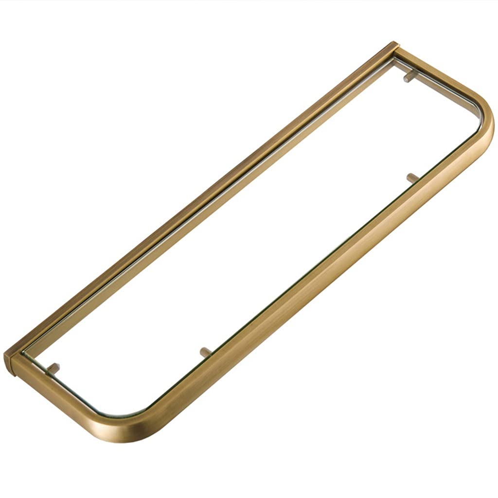 Bathroom Shelves Bathroom Glass Shelf Bathroom Organizer Shower Shelf Shower Caddy Holder Polished Finished for Bathroom Kitchen Brass