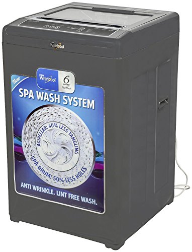 Image of Whirlpool 6.2 kg Fully-Automatic Top Loading Washing Machine (WM Classic Plus 621S, Dark Grey)