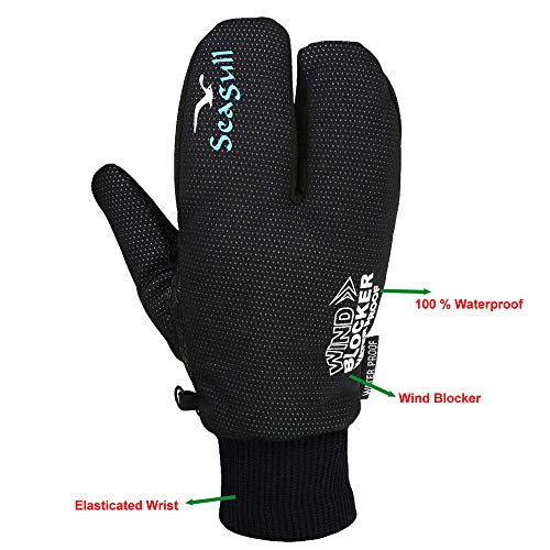 Warm Waterproof Breathable Wind Blocker Long Lasting MITTS Amara Sticky Palm Thinsulatel Split Fingers Mittens for Skiing Snowboarding Hiking Travel and Outdoor Winter Sports Gloves UK Size XS-2XL - Image 3