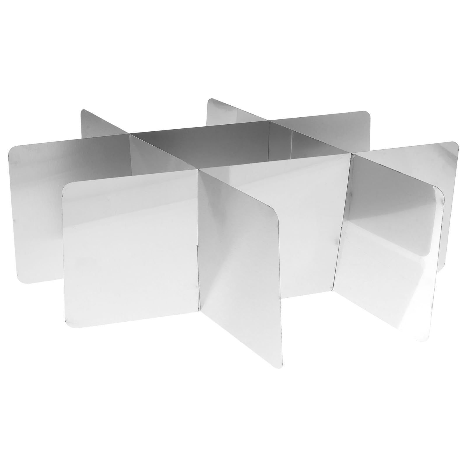 Divisor de acero inoxidable para ollas con rejilla gruesa y compartimentos