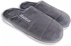 Pantufa Masculina Confortável Chinelo Inverno Forrado Mascolino Antiderrapante Super Quentinha Adulto Quarto Forrada Macia Peluciada Frio Tradicional Pelúcia