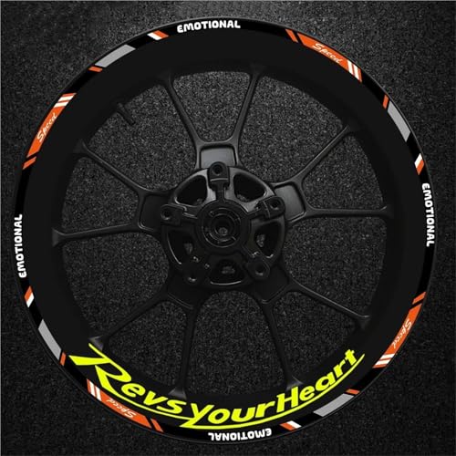 Aufkleber Motorrad Felgenaufkleber Für Yamaha FJR1300 FJR 1300 FJR-1300 – Reflektierende Streifen Für Felgen Und Naben Wetterfeste Felgenaufkleber(Farbe 3)