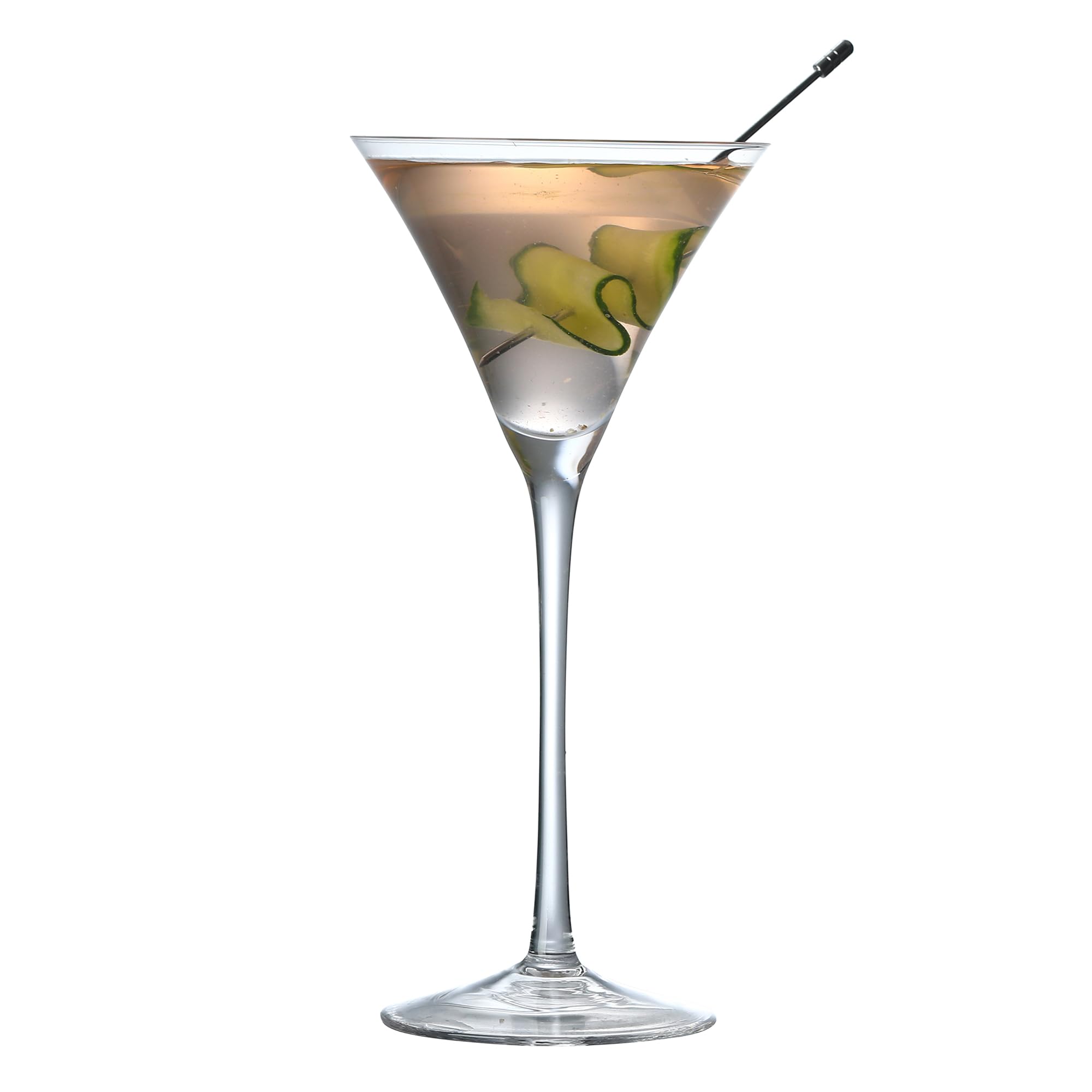 Bicchieri da Martini in cristallo, set di 4 calici soffiati a mano per cocktail, 130,4 g