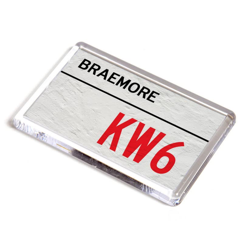 FRIDGE MAGNET - Braemore KW6 - UK Postcode