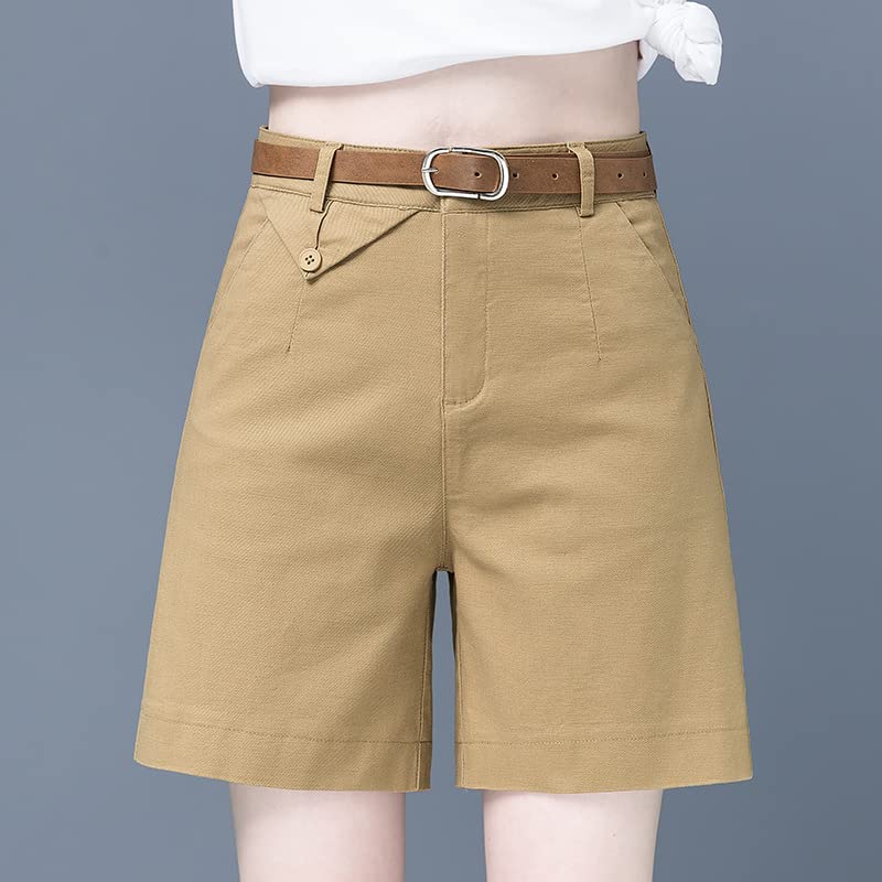 Short Femmes Fashion Haute Taille Pantalon De Jambe Large en Vrac Short Cargo Décontracté