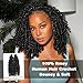 Beauty Queen Burmese Curly Crochet Human Hair 20 Inch 120g Knotless Pre-Separated Feather Human Hair Crochet Bundles 3C4A Lightweight Reusable Remy Hair Extensions for Women Natural Black Color