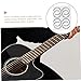 FAVOMOTO 8pcs Self-adhesive Guitar Sound Hole Decals Decorative Stickers for Acoustic Electric Guitars Easy Installation No Damage Non-fading Inlay