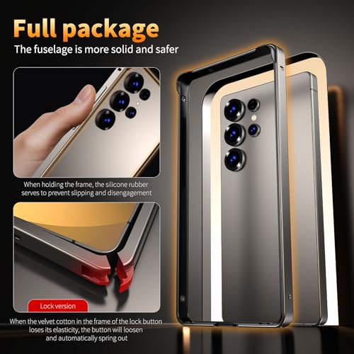 Coque Samsung S25 Ultra coque latérale métal bleu étui rigide et mince - 5