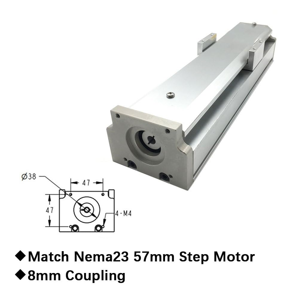 W pełni zamknięty liniowy stół przesuwny o skoku od 100 mm do 600 mm o szerokości 80 mm i śrubą kulową SFU1610 siłownik liniowy narzędzia DIY (200 mm)