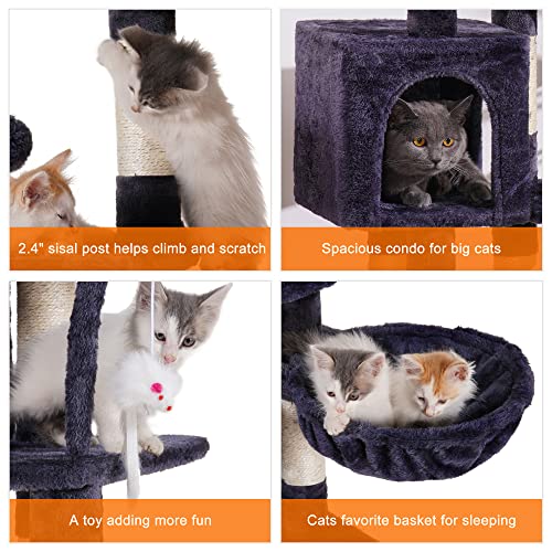 Heybly 999HCT004SG Cat Tree With Toy, Cat Tower Condo thumb #3