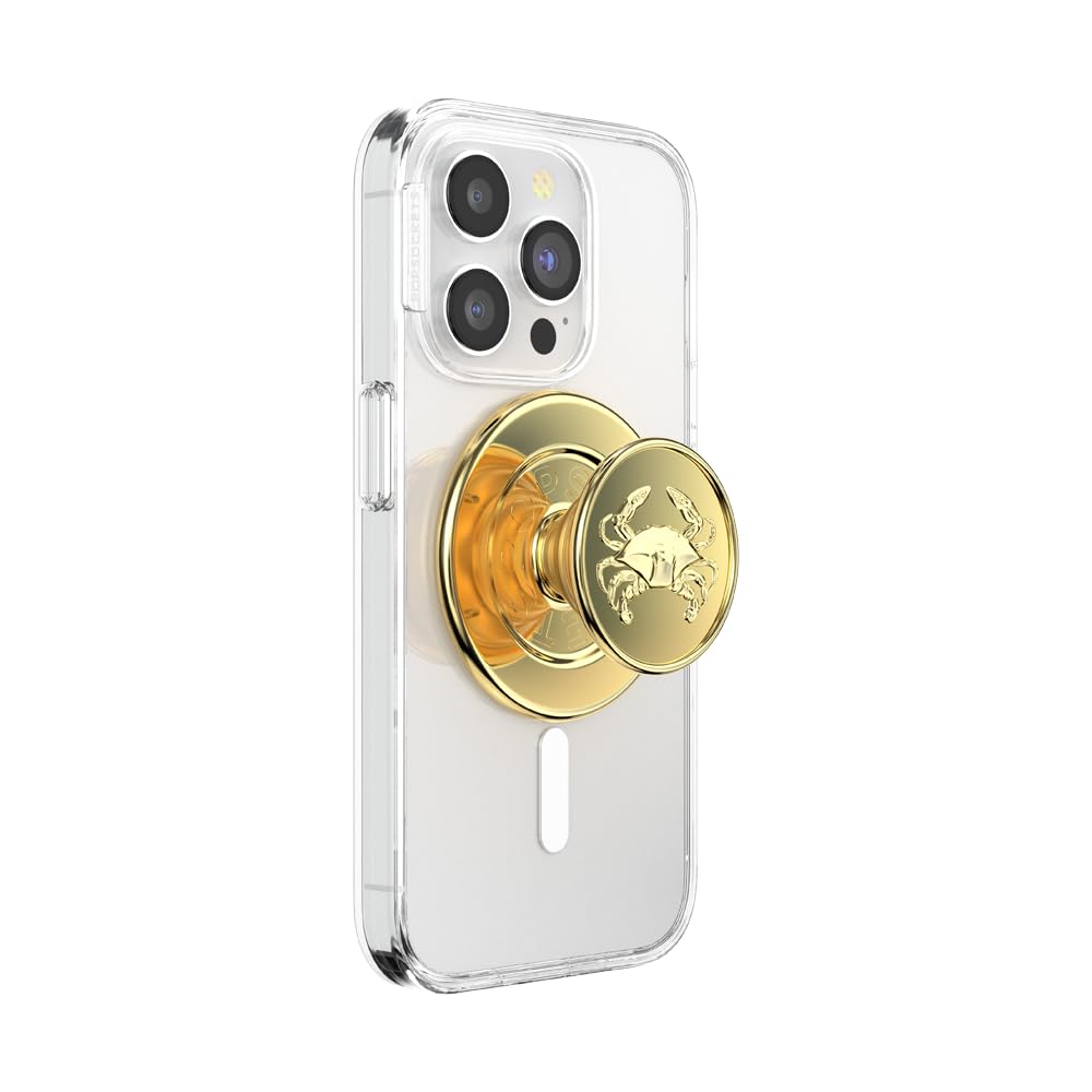 PopSockets Phone Grip for MagSafe with Kickstand, Magnetic Stand, Swappable Top, Secure Hold for iPhone MagSafe Cases, Phone & Tablet Grip - Enamel Dungeness