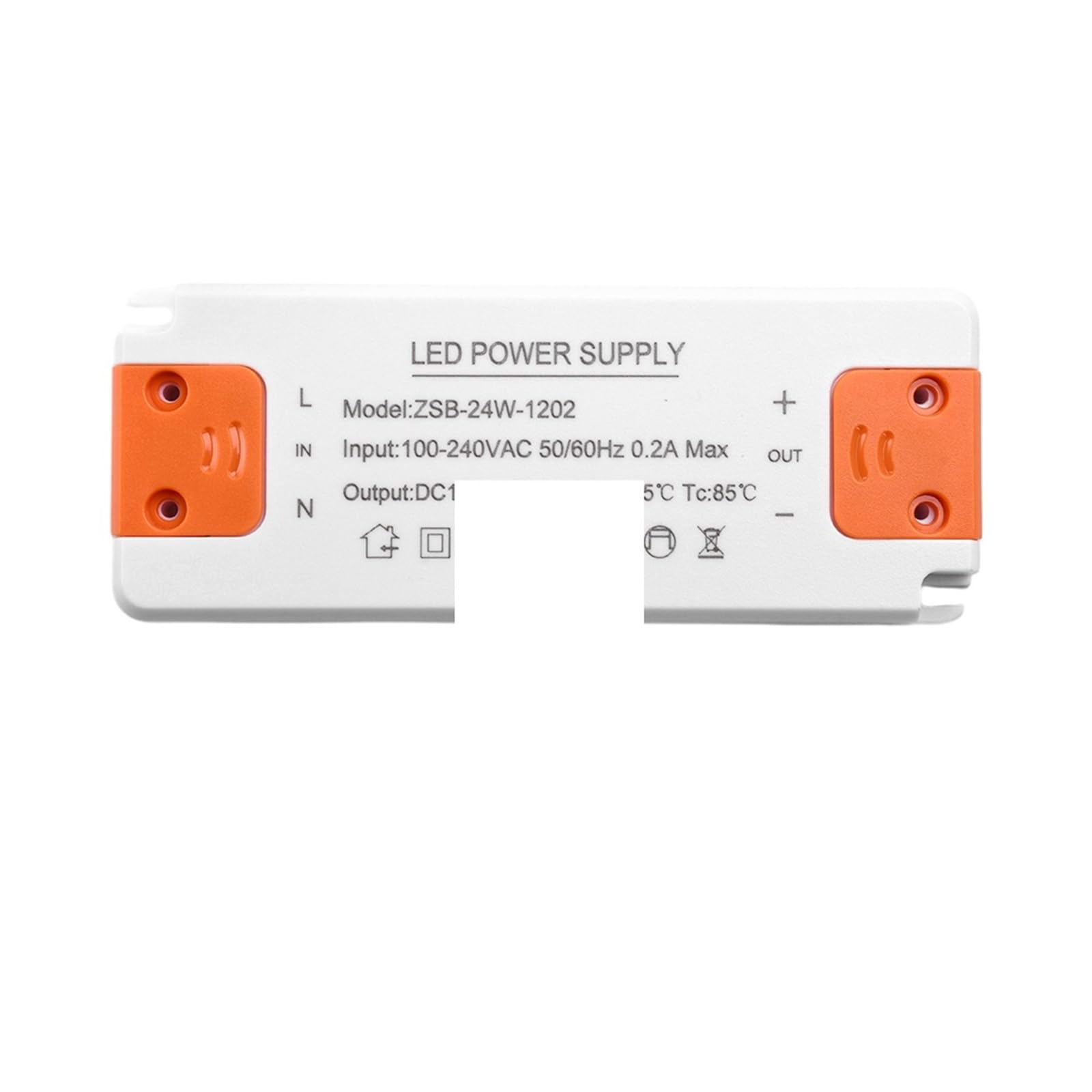 Transformateur LED 24W 12V adaptateur alimentation AC 185-260V ruban bandeau