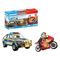 Playmobil | Action Heroes | Chase with Police Pick-Up | Police toy with light & sound effects | Action-packed adventure toy | For children aged 4 and over | 71875